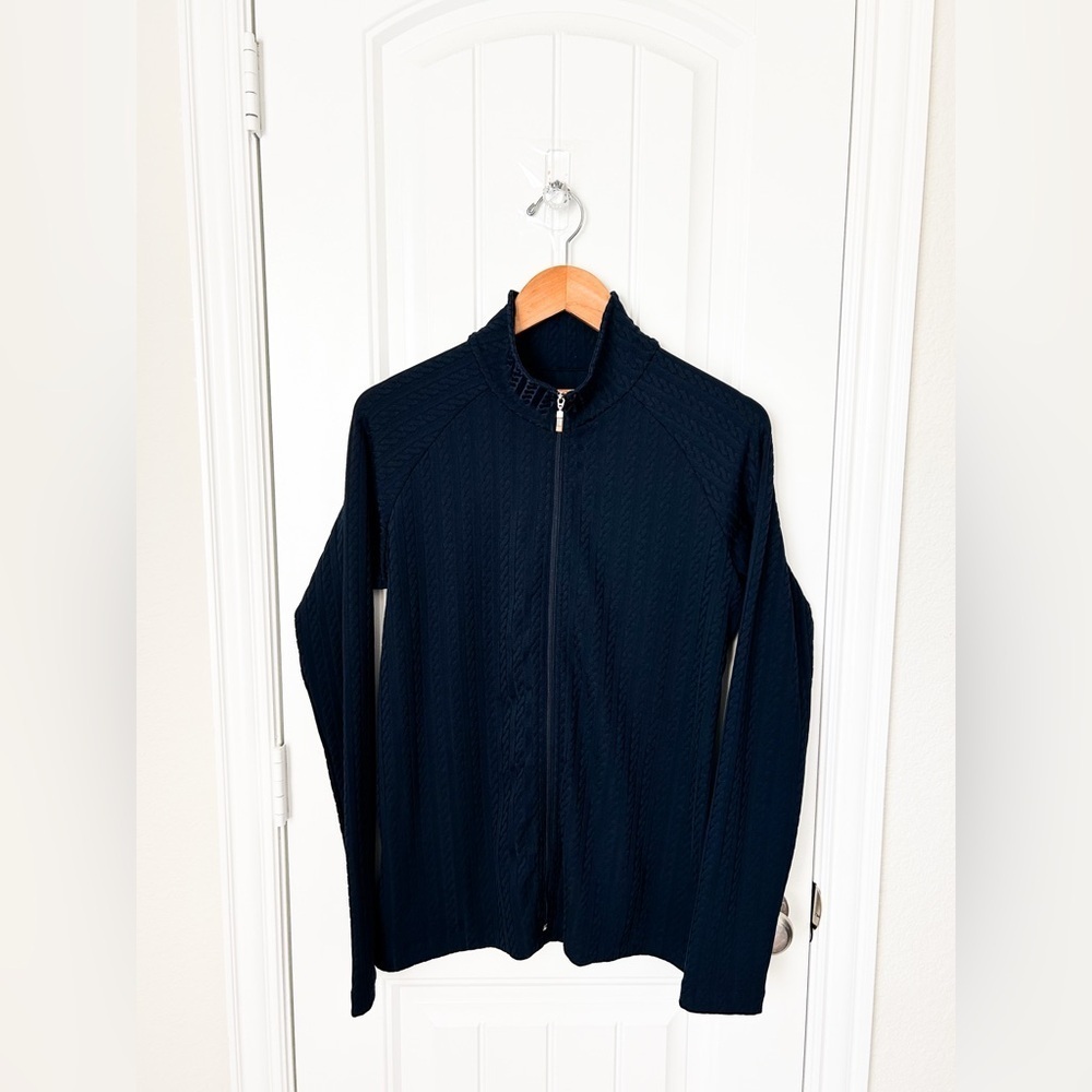 Lucy Jacket Women’s Large Navy Full Zip Athletic LucyTech Stretch Performance